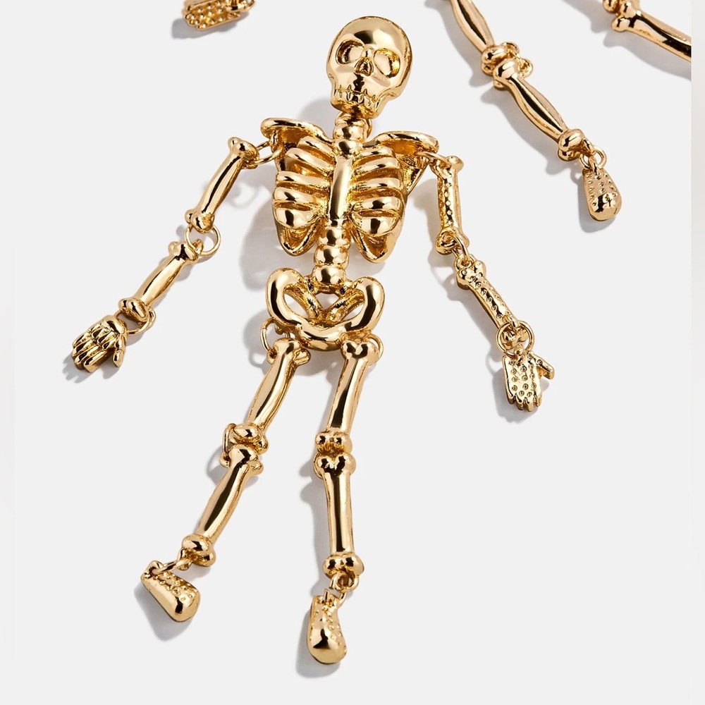 Baublebar Drop Dead Hottie Gold Skeleton Earring